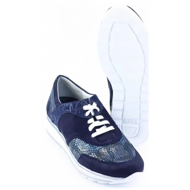 Durea 6225 685 Veterschoenen Blauw
