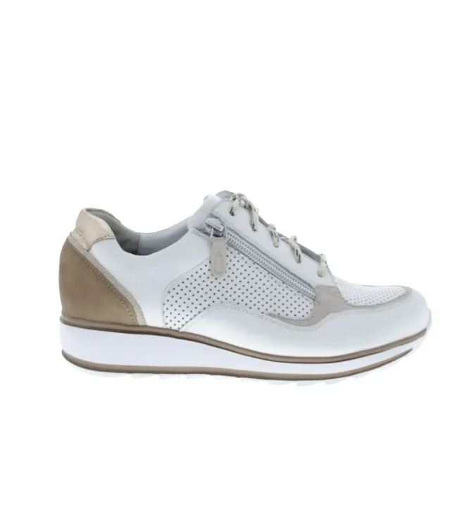 Durea 6262.688.9497 wit Sneakers / veterschoenen