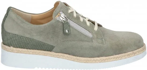 Durea 6265 475H Groen H Wijdte Veterschoenen