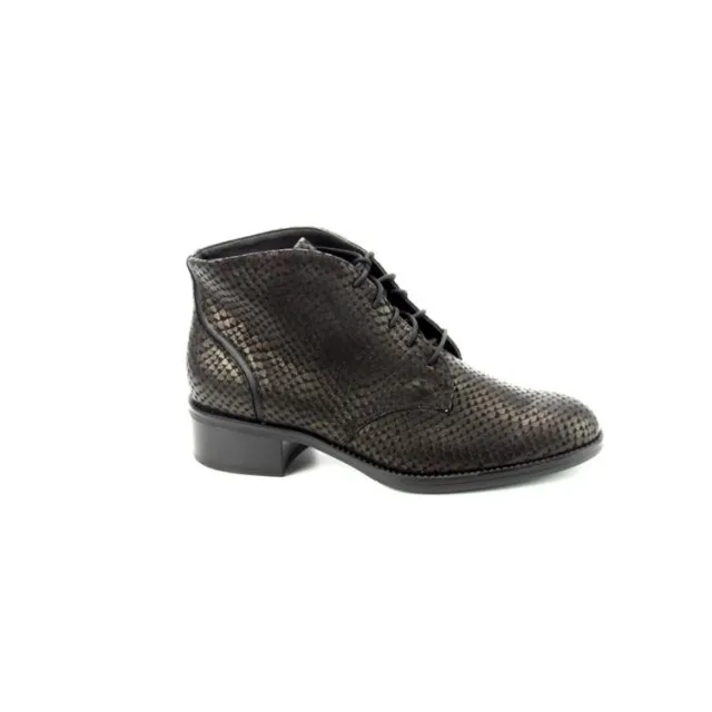 Durea 9738 wijdte K Veterschoenen Zwart