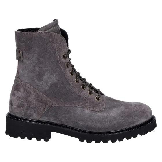 Durea 9769 Veterboot grijs suede