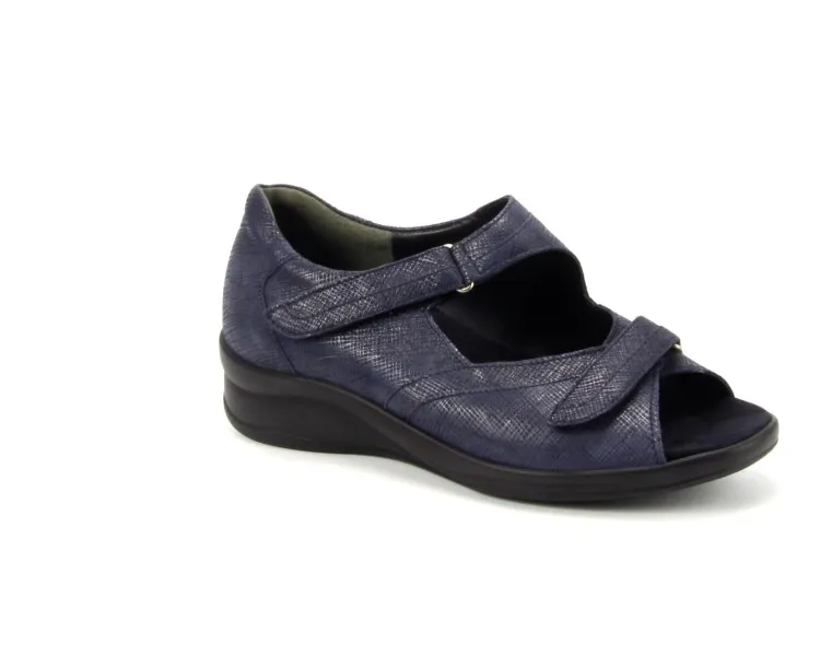 Durea dichte hiel sandaal 7395 9828 blauw