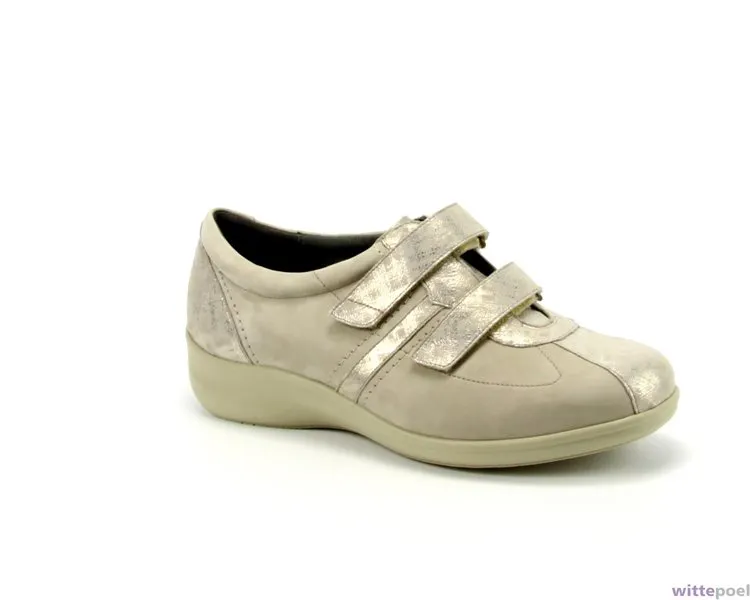 Durea klittenbandschoen 6096 0156 taupe