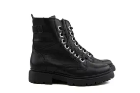 Durea Veterboot Zwart Leer H