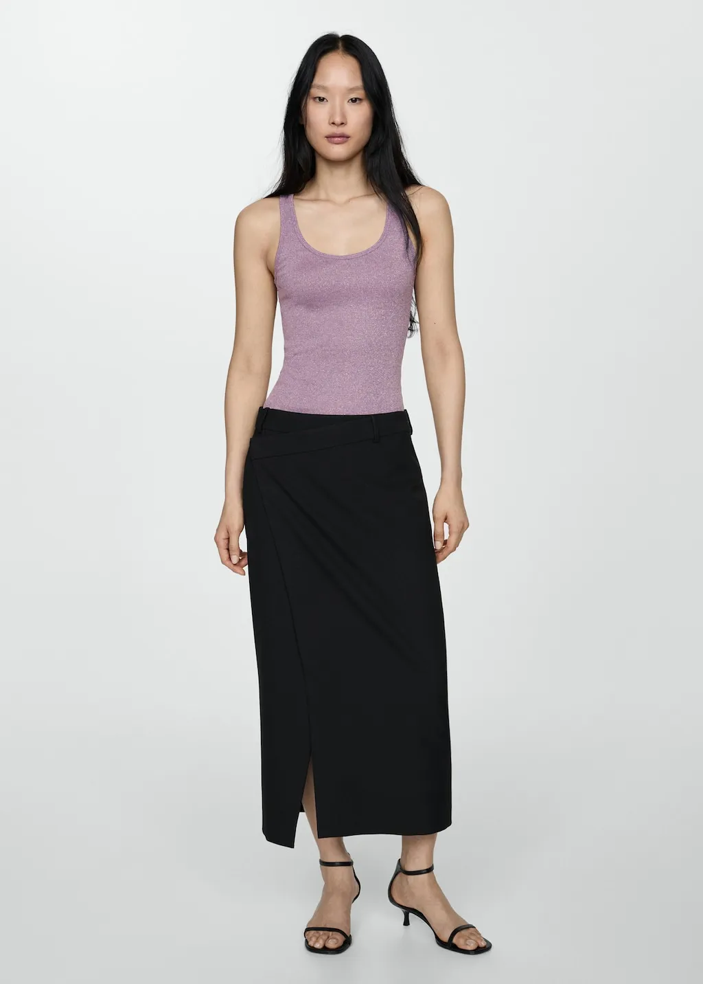 Gebreide lurex top