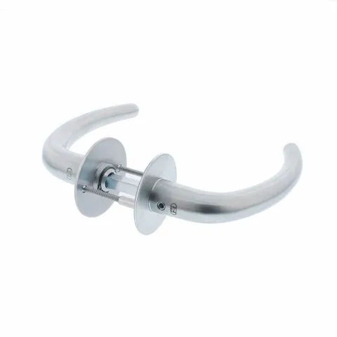 P+E Deurkruk Sabel op ronde rozet 8mm stift r