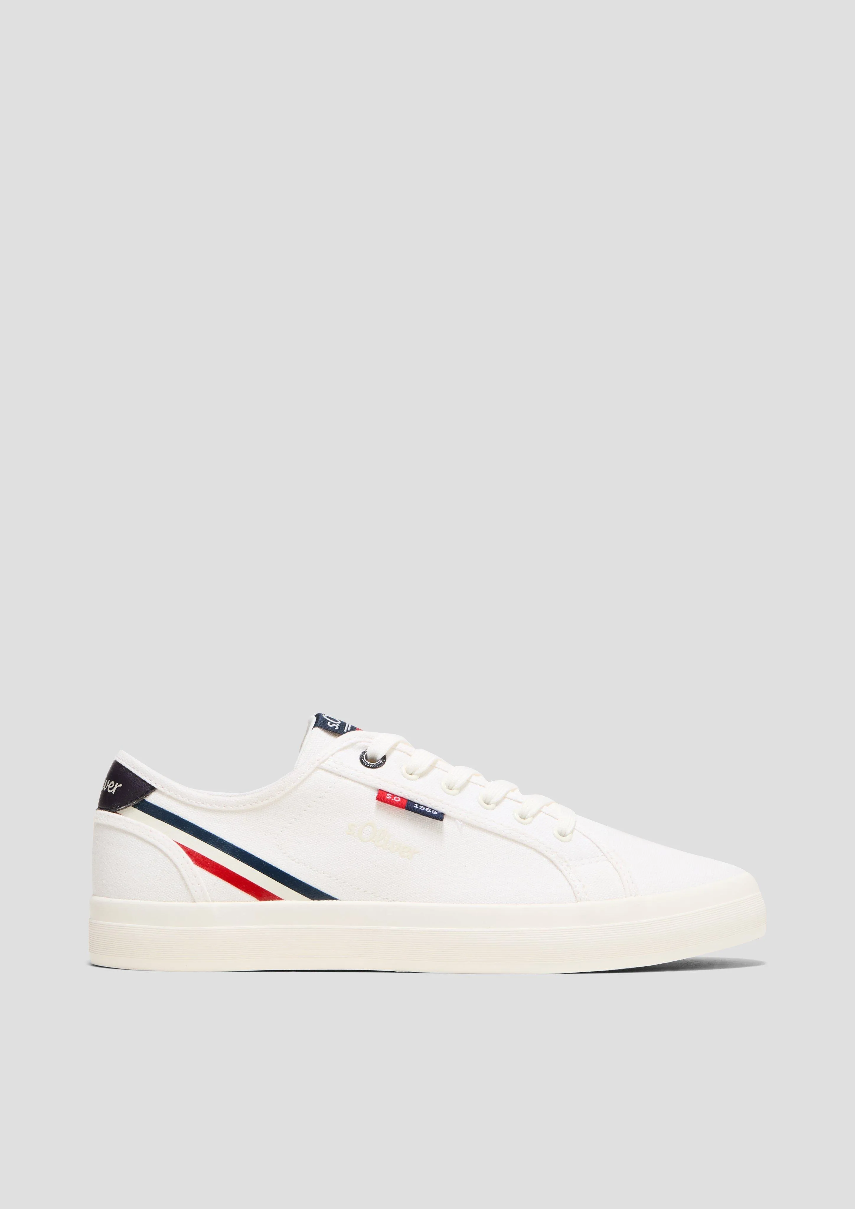 s.Oliver Sneakers met contrasterende details en logo