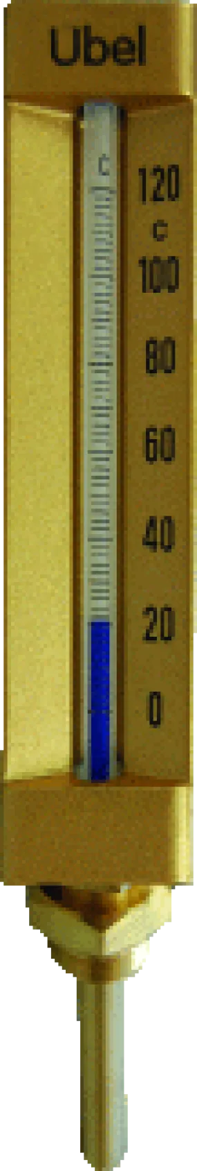 UBEL RECHTE GLASTHERMOMETER