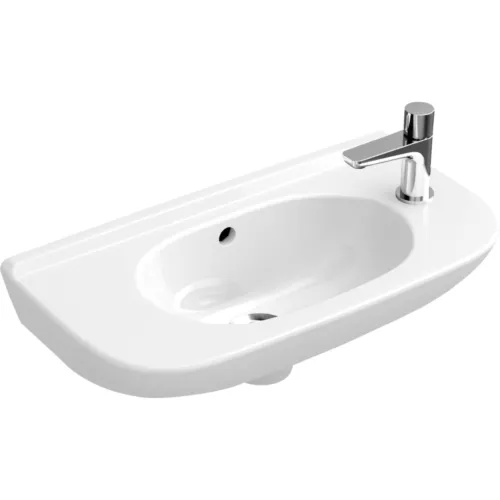 V&B O.novo fontein comp. 50 x 25 cm z.kraangat/z.overloop wit